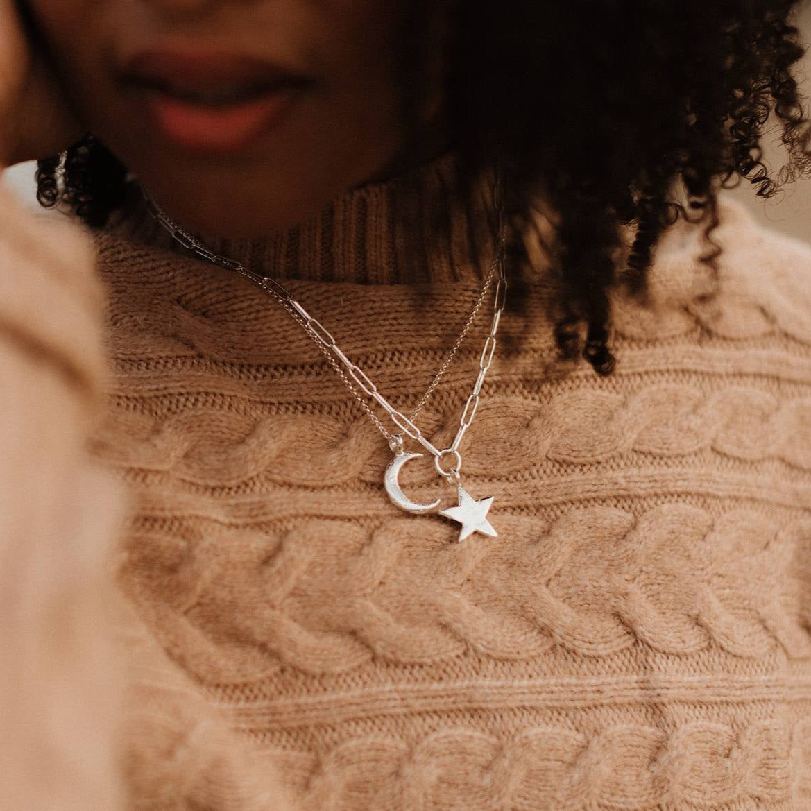 Midi Star Trace Chain Necklace