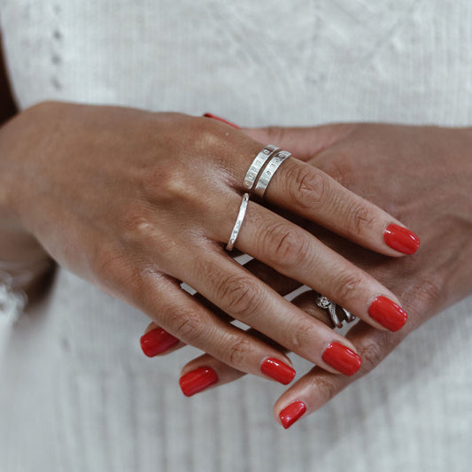 Hammered Stacking Ring