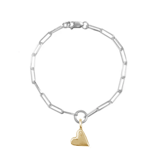 Heart of Gold Trace Bracelet