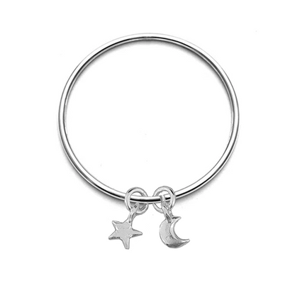 Moon & Star Bangle