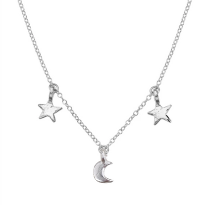 Moon And The Stars Necklace