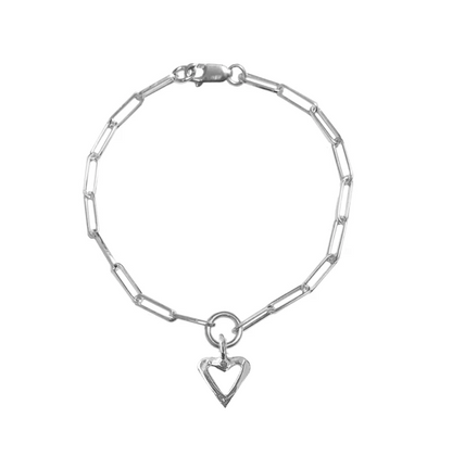 Open Heart Trace Bracelet